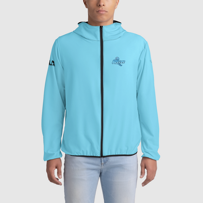 BREEZE Blue Windbreaker Unisex Windbreaker