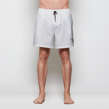 CSV White Mens Swim Trunks - No Pockets