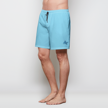 Breeze Blue Mens Swim Trunks