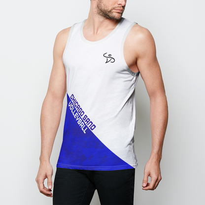 CSV Slanted Mens Binded Tank Top