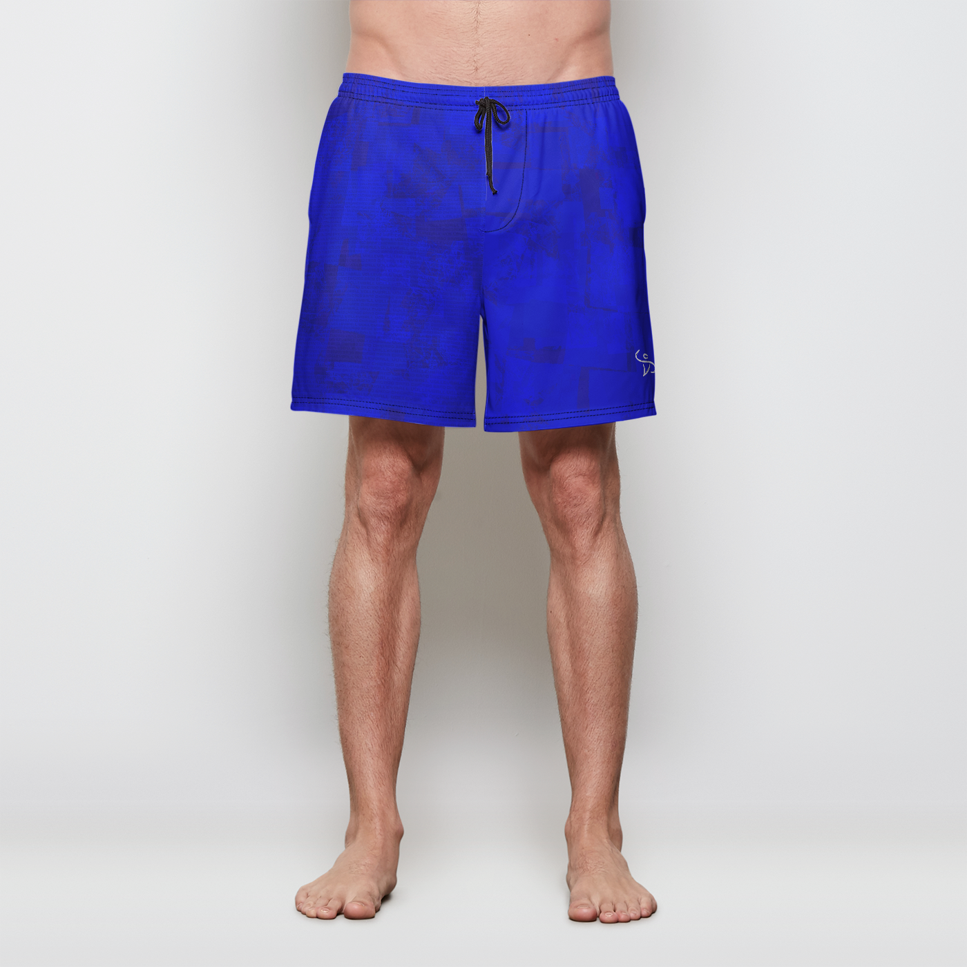 CSV Blue Mens Swim Trunks - No Pockets