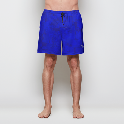 CSV Blue Mens Swim Trunks - No Pockets