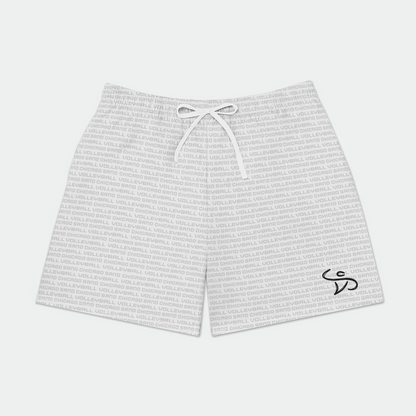 CSV White Mens Swim Trunks - No Pockets