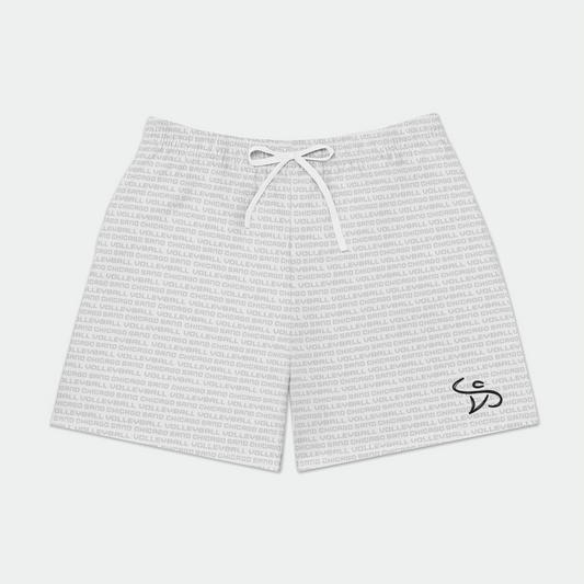 CSV White Mens Swim Trunks - No Pockets