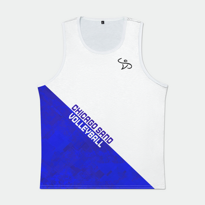 CSV Slanted Mens Binded Tank Top