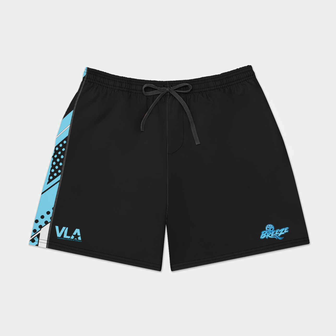 Breeze BLACK SHORTS Mens Swim Trunks