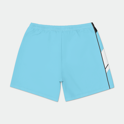 Breeze Blue Mens Swim Trunks