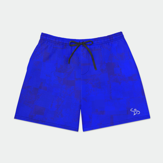 CSV Blue Mens Swim Trunks - No Pockets